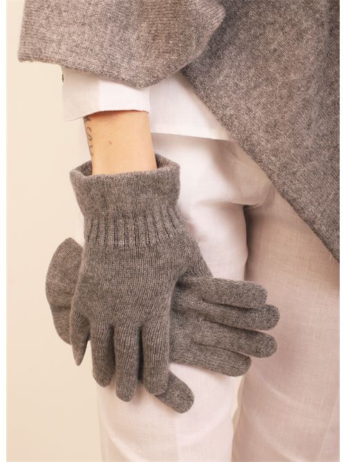 guanti in pelle e cashmere lilla Art Tricot | GUANTIVIOLA